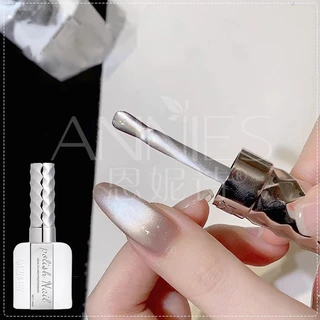 ANNIES Silk Bright Cat Eye เล็บโปแลนด์ 16 มล. เจลสีขาวติดทนนานโปร่งใส