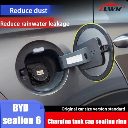 ZLWR BYD Sealion 6 ซีลฝาถังน้ำมัน ซีลพอร์ตชาร์จ วงแหวนกันน้ำรถยนต์กันฝนและกันรั่ว วัสดุซิลิโคน อุปกรณ์รถ byd ของแต่งรถ