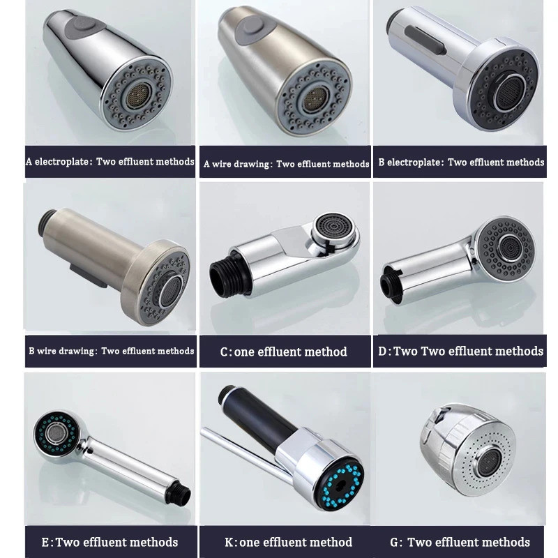 Multiple Options ABS Kitchen Tap Pull Out Parts Kitchen Faucet Replacement Parts Faucet Accessorie S