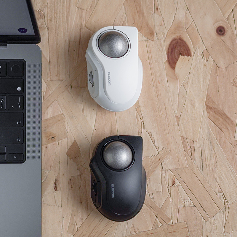 ELECOM Bean Grain Portable Trackball Mouse ไร้สายบลูทูธ Dual Mode CAD เมาส์สํานักงานธุรกิจน้ําหนักเบ