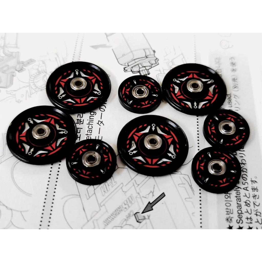 [R Model] tamiya tamiya ขับเคลื่อนสี่ล้อขนาดเล็ก 15437CNC Guide ลูกกลิ้งล้อ1546426Mini4wd15398