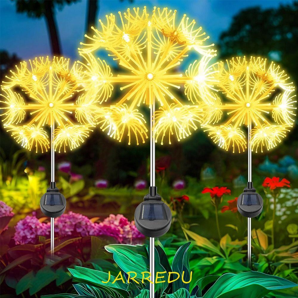 JARREDU โคมไฟระย้า LED แขวน, 8 โหมด IP44 พลังงานแสงอาทิตย์จี้โคมไฟ,เทศกาล 19LED ตกแต่งบรรยากาศประหยั