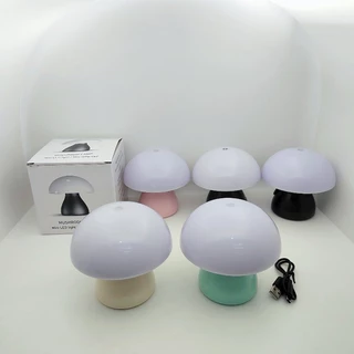 COD โคมไฟตั้งโต๊ะ โคมไฟกลางคืน โคมไฟตกแต่งห้องนอน รูปทรงเห็ด น่ารัก แสงไฟมี 2 สี ชาร์จไฟใช้งาน สําหรับตกแต่งห้องนอนเด็ก