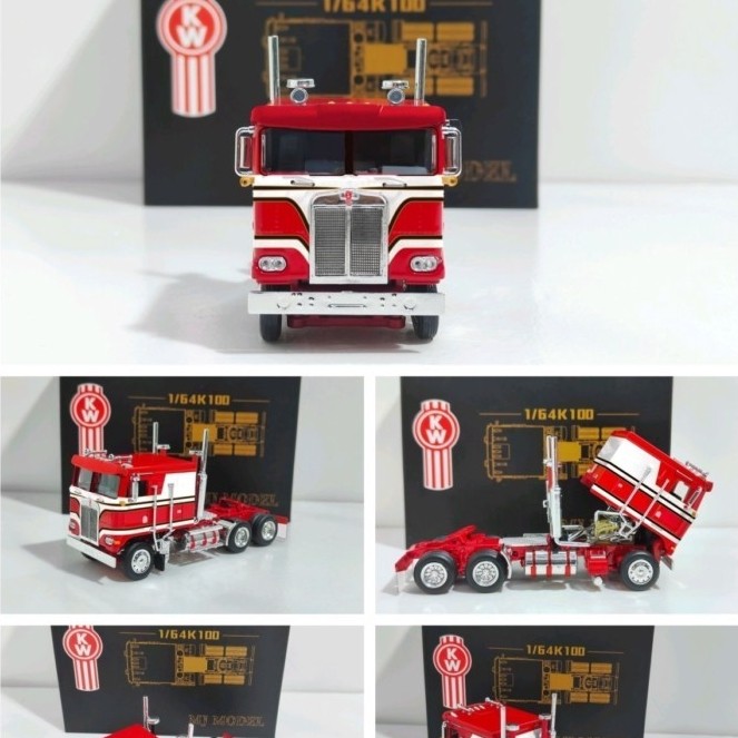 พร้อมสต็อก MJ 1/64 Kenworth K100 โมเดลรถอัลลอย