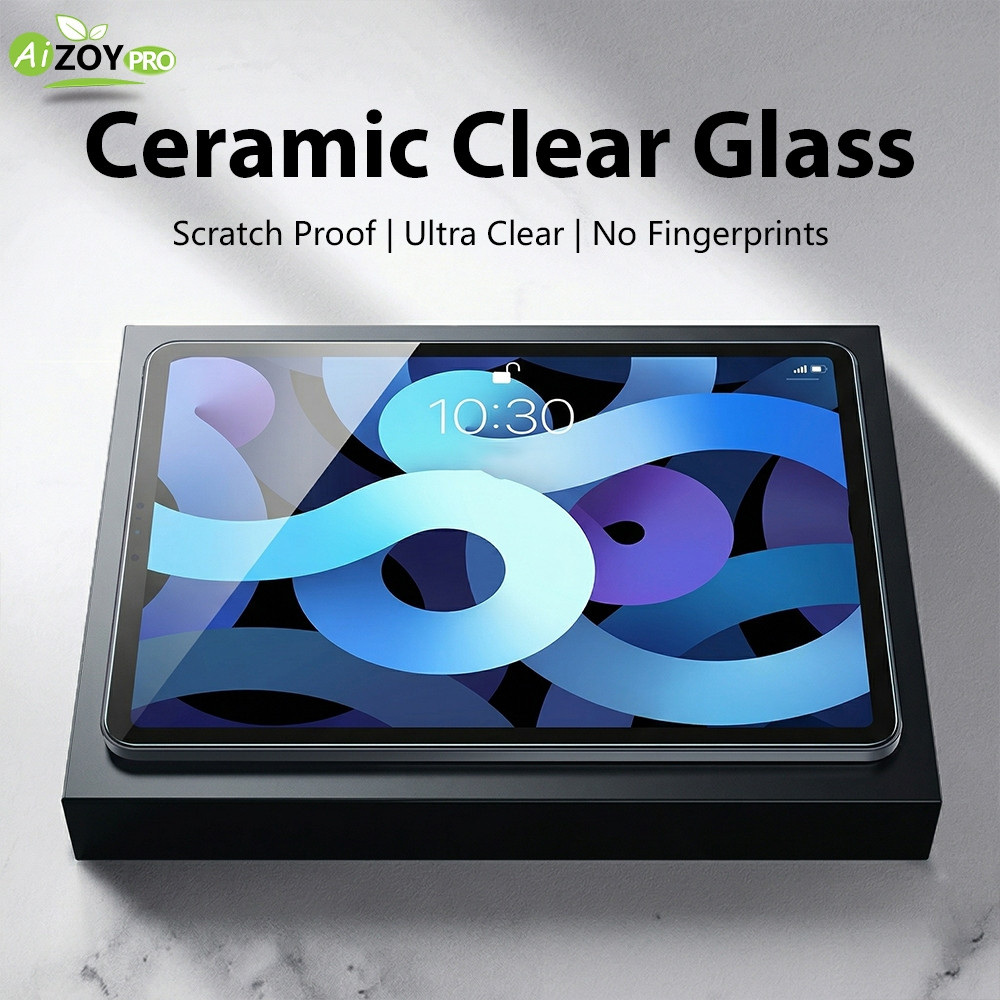 2.5D HD กระจกนิรภัยสําหรับ iPad 11th A16 Air 11 M2 M3 M4 5/6/7/8/9/10th pro เต็มหน้าจอป้องกันดวงตาป้องกันลายนิ้วมือ