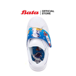 Bata บาจา รองเท้านักเรียนพละ ช่วงอายุ 3 - 5 ปี สายปรับขนาดได้ สำหรับเด็กผู้ชาย รุ่น Galaxy สีขาว รหัส 1411901