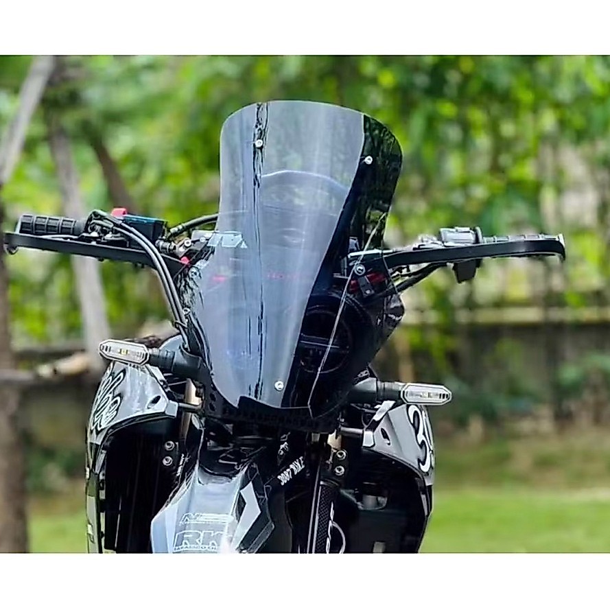 ชิวหน้าแต่งcrf250-300rallyความสูง21นิ้วแบบปิดไฟหน้า