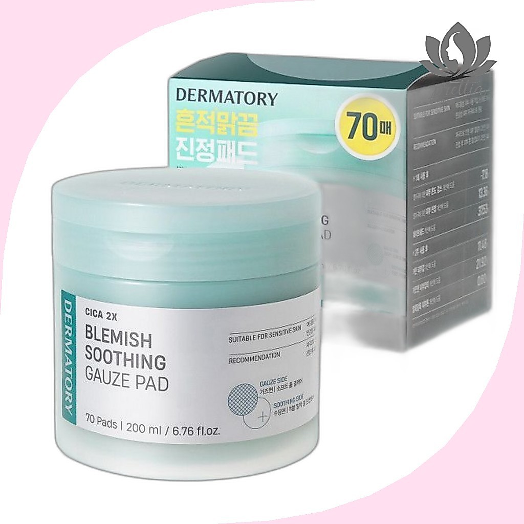[จําเป็น] Cica Exosome Soothing Gauze Pad, 70 แผ่น, 1 ชิ้น / Korean Gauze Pad / Sensitive Skin Care 