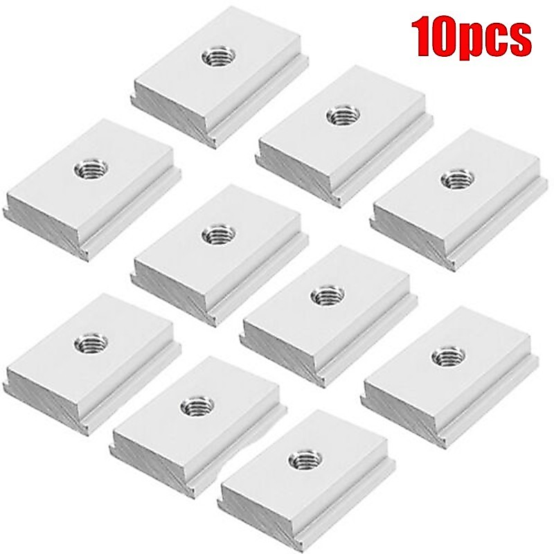xk12 10pcs M6 T-Track เลื่อน Nut T Slot Slider สําหรับงานไม้เครื่องมือ Fastener