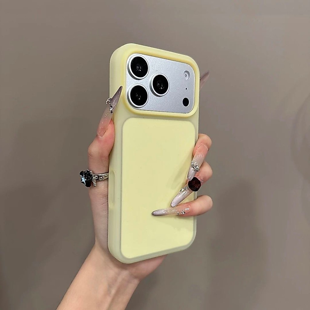 ใหม่สีทึบวุ้นผิวความรู้สึกเคสโทรศัพท์มือถือสําหรับ ไอโฟน17 มือโปร สูงสุด 16 15 มือโปร สูงสุด กันกระแทกป้องกันกล้องป้องกันการหล่นนุ่มปกหลัง
