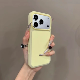 ใหม่สีทึบวุ้นผิวความรู้สึกเคสโทรศัพท์มือถือสําหรับ ไอโฟน17 มือโปร สูงสุด 16 15 มือโปร สูงสุด กันกระแทกป้องกันกล้องป้องกันการหล่นนุ่มปกหลัง