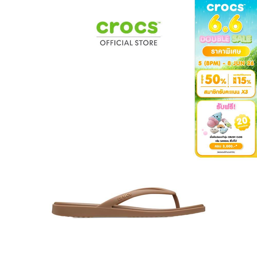 CROCS รองเท้าแตะผู้หญิง MIAMI FLIP รุ่น 211435-2JJ - MILK CHOCOLATE