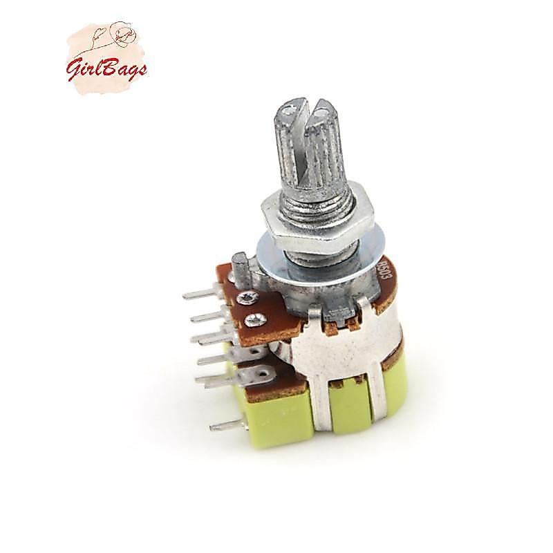 [Setad] B50K 50K Ohm Dual Linear Taper Volume Control Switchesometer Switch [ใหม่]