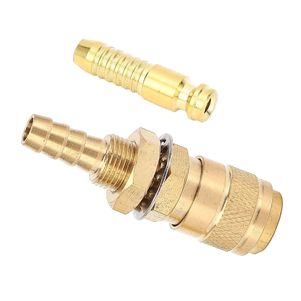 ระบายความร้อนด้วยน้ําอะแดปเตอร์แก๊สไฟฉายเชื่อมทองเหลืองแก๊สน้ํา Quick Connector สําหรับ PTA DB MIG T