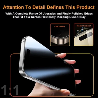 360°กระจกนิรภัยความเป็นส่วนตัวสําหรับ Xiaomi Poco M7 M4 X8 X7 X6 X5 X4 X3 Pro M6 Plus X8 Pro Max X6 Neo X4 GT Anti-spy ติดตั้งง่ายฝุ่นฟรี