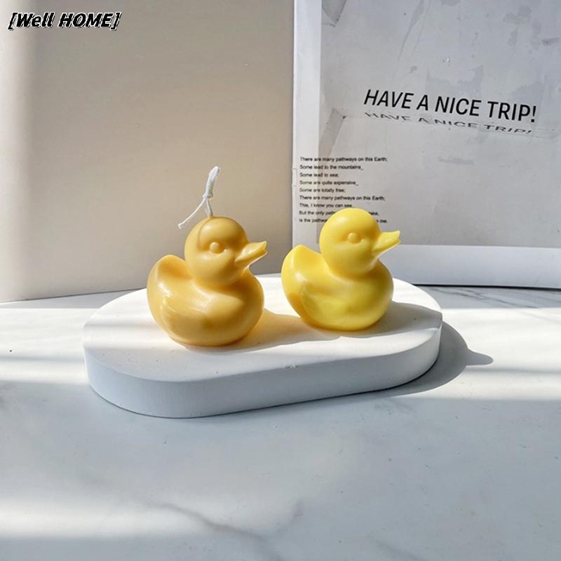 [Well HOME] 3D Little Yellow Du เทียนแม่พิมพ์ซิลิโคน DIY Du คริสตัลอีพ็อกซี่เรซิ่น Mould สัตว์เทียนท