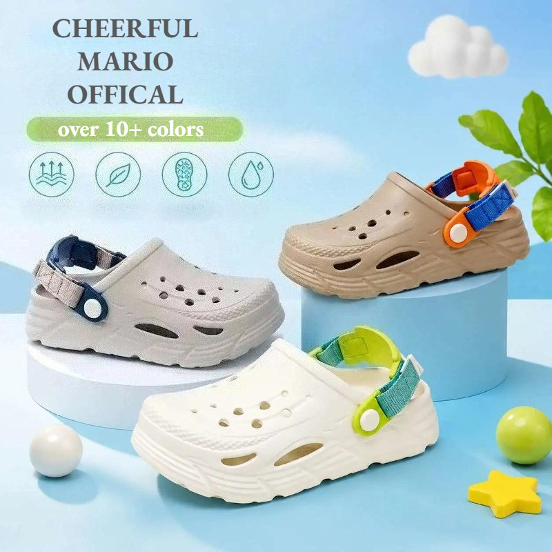 18-24 ซม. Boys & Girls Tape Sandals รองเท้าแตะสายรัดพื้นหนา 3 สีสําหรับเด็ก