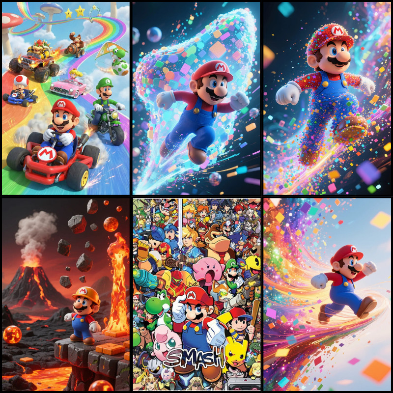 【Mario】จิ๊กซอว์ไม้ 300/500/1000/1500 ชิ้น jigsaw puzzle หนา 2–3 มม. ขนาด 35×25–87×57 ซม เหมาะสําหรับเด็กและผู้ใหญ่