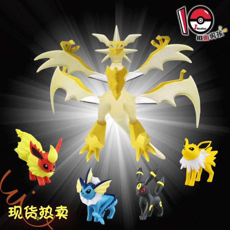 พร้อมสต็อกของแท้ TOMY Pokémon Ultimate Necrozma Fire Eevee Ree Eevee Water Eevee Figure