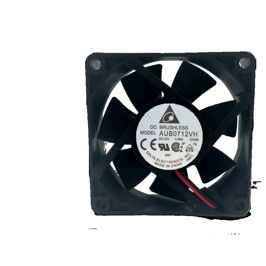 Delta AUB0712VH 12V 0.56A 7CM 7025 พัดลมระบายความร้อน PWM 4 สาย