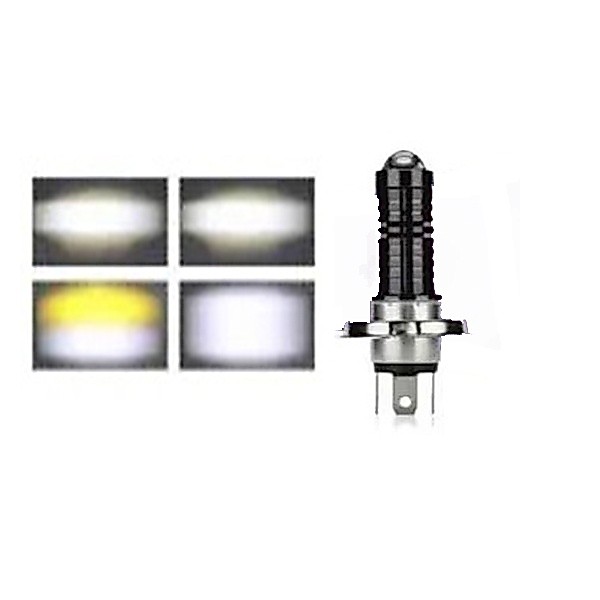 D2 Laser LED Light Socket H4 2 สี ขาว เหลือง