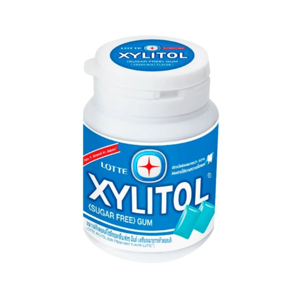 ล็อตเต้ ไซลิทอลหมากฝรั่งกลิ่นไลม์มินต์ Lotte Xylitol Gum Lime Mint 52.2g.