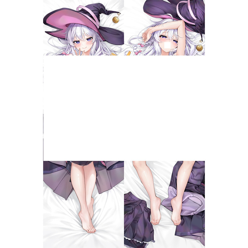 การเดินทางของ Elaina Dakimakura หมอนข้างสองด้านกอดหมอนปลอกหมอนผิวพีช