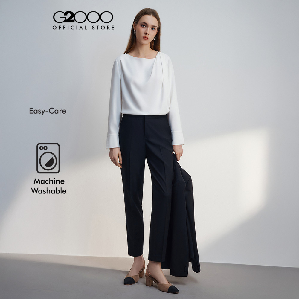 G2000 กางเกงสูทสำหรับผู้หญิง Cigarette Shape รุ่น 5625203699 BLACK