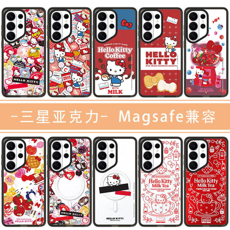 เหมาะสําหรับ Samsung กรอบสีดําอะคริลิค Magsafe เข้ากันได้กับ GalaxyS26Ultra23U เคสโทรศัพท์แม่เหล็ก 5