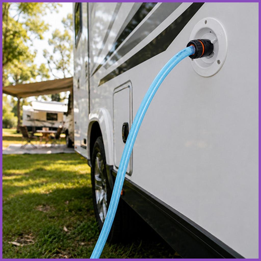 RV Water Fill Inlet Quick Universal Adapter Camper Water Inlet สําหรับภายนอกท่อระบายน้ํา Outlet Outd