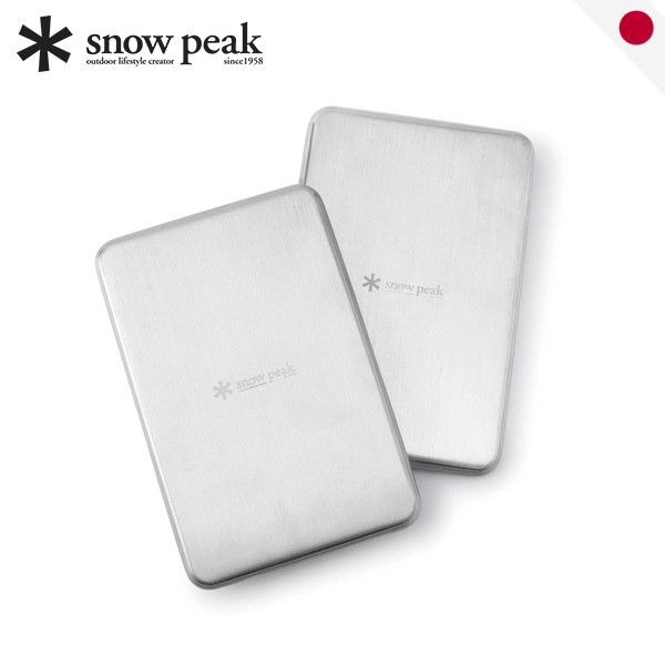 Snow Peak Stainless Cooling Pack Set ET-26SU006 | Long Lasting Ice Gel block Camping Japan