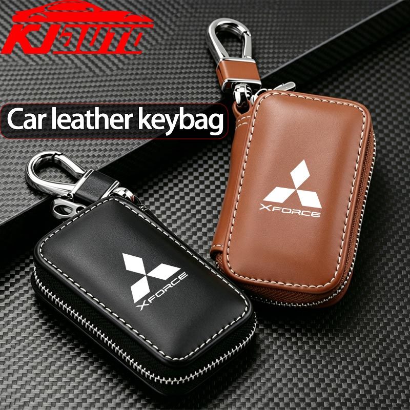 Mitsubishi Xforce หนังกุญแจรถป้องกัน Auto Key Fob พร้อมพวงกุญแจสําหรับ Xforce GR1W GE2W HEV RalliArt