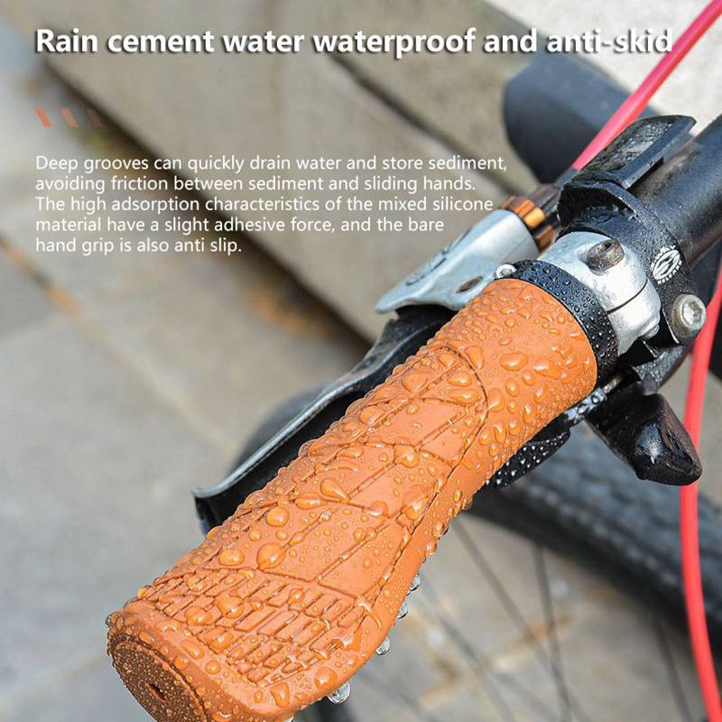 Coagulatelove 1 คู่จักรยาน Handlebar Grips นุ่ม Longne บาร์จักรยานยาง Handle Grips สําหรับ 22.2 มม.Handlebar รถสามล้อล้อเก้าอี้ Mountain [HOT]