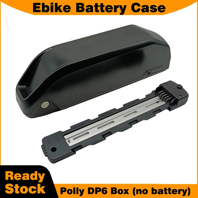 EBike เคสแบตเตอรี่ Polly DP6 สําหรับแบตเตอรี่ 18650 48V/52V ไม่มีแบตเตอรี่สไตล์ดาวน์ทูปสําหรับ Ebike