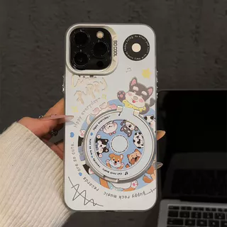 น่ารักลูกสุนัข 360 เปิดสําหรับ Xiaomi 17T 15T 17 Pro max 14T 13T 12T Pro 15 14 13 12 12S Ultra 10S 10 11 Lite 5G NE กระจกขาตั้งปลอก