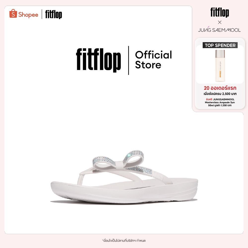 FITFLOP IQUSHION GLITZ-BOW FLIP-FLOPS รองเท้าแตะผู้หญิง รุ่น E2R-194 สี WHITE