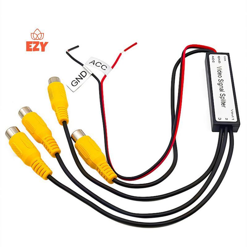 EZY CVBS & AHD720P สัญญาณวิดีโอ Splitter 1 ถึง 3 เอาต์พุต RCA Video Booster Amplifier Splitter สําหร