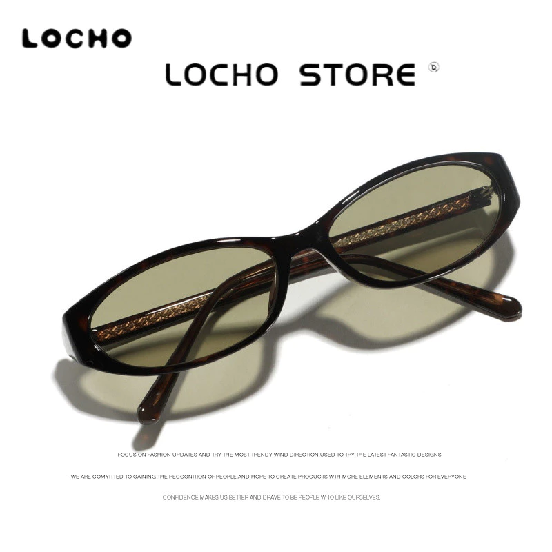 LOCHOY2K Cat Eye แว่นกันแดดกรอบเล็ก UV Protection ,ดีไซน์ไม่ซ้ําใคร,เสน่ห์อินฟินิตี้,หน้าเทรนด์,ซันไชน์ฤดูร้อน