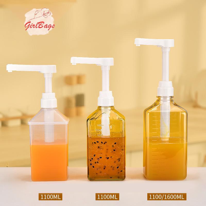 [Setad] 1100ml เครื่องจ่ายน้ําเชื่อมกาแฟ Multi-Function ซอสน้ําผึ้งซอสมะเขือเทศพร้อม 5/8/10CC ปั๊มขนาดน้ําเชื่อมเครื่องจ่ายหยด [ใหม่]