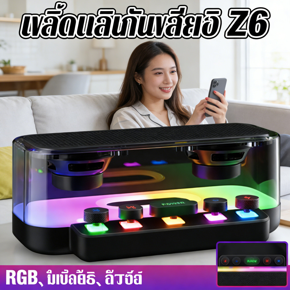 โพงไร้สายลำโพงRGBลำโพงคอมพิวเตอร์ลำโพงบลูทูธพกพาแบบ