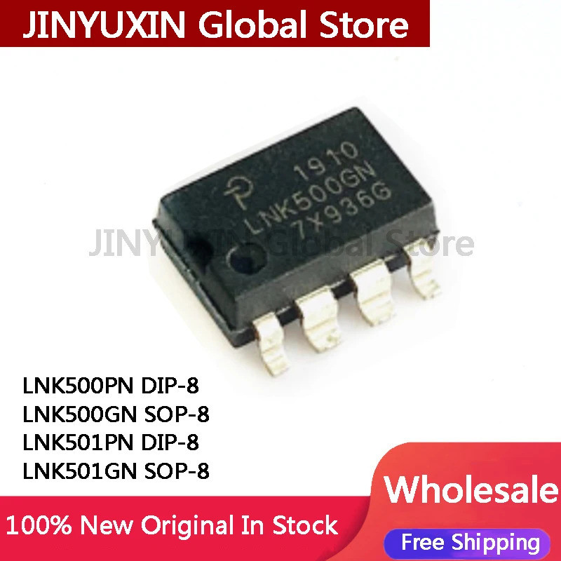 5 ชิ้น LNK500PN LNK500GN LNK501PN DIP-8 LNK501GN SOP-8 ในสต็อกขายส่ง