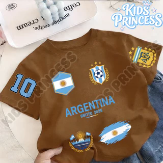 COD KIDS PRINCESS 2026 world cup jersey เสื้อแข่ง kids fashion เสื้อเชิ้ตเด็ก เสื้อแขนสั้นเด็ก ทรงหลวม ใส่สบาย W195