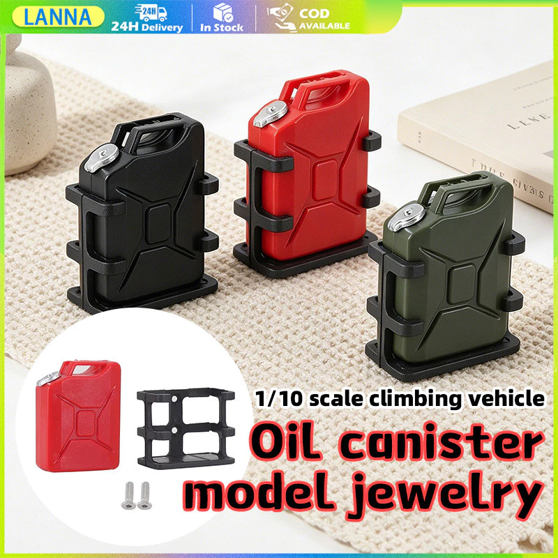 ร้านอยู่ที่ไทย อุปกรณ์ตกแต่งรถยนต์ สำหรับ1/10 RC TRX4 SCX10 จําลองการใช้ถังน้ำมัน ขนาดกะทัดรัด ทนทาน