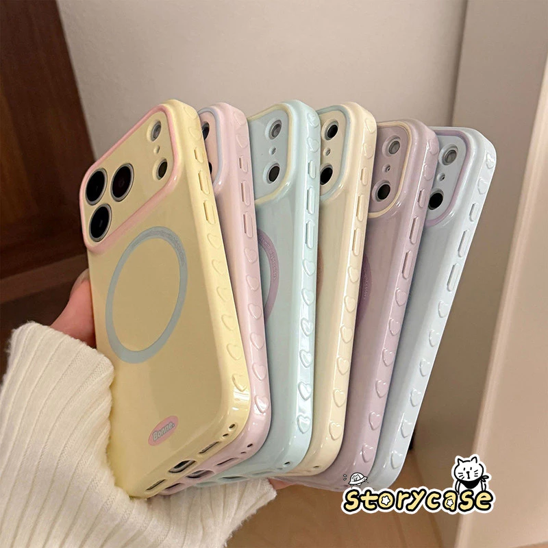 เคสโทรศัพท์ที่มีขอบเป็นรูปหัวใจ เหมาะสำหรับ OPPO A3S A74 5s A9 A54 A76 A17 A17k A52 A72 A92 A95 A15 A16 A78 A57 A60 A93
