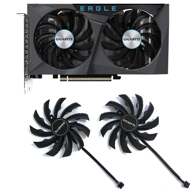 95 มม.PLD10010S12H RTX3060 Ti GPU พัดลมสําหรับ Gigabyte GeForce RTX 3060 3060Ti EAGLE กราฟิกการ์ดแฟน