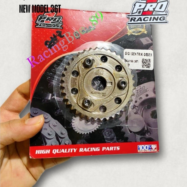 ADJUSTABLE CENTRIC GEAR KLX 150 D TRACKER 150 36T PRO 1 RACING ผลิตภัณฑ์ดั้งเดิม