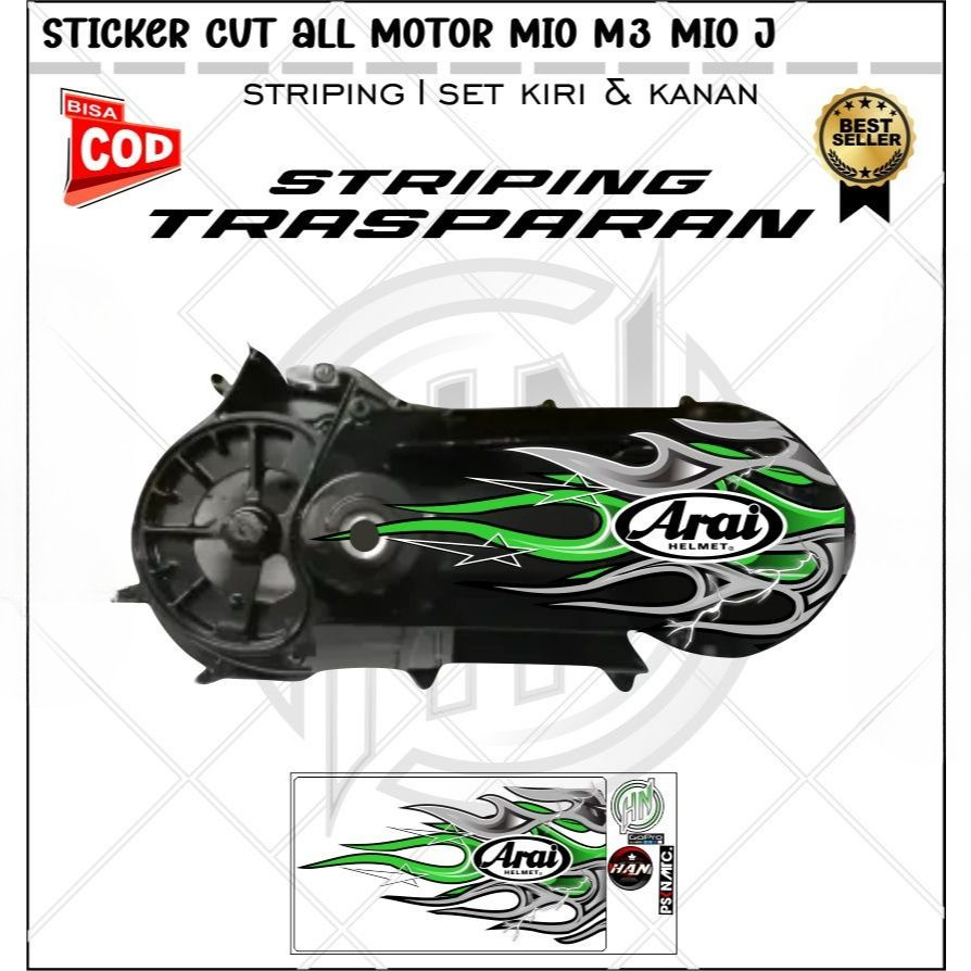 Cvt สติ๊กเกอร์ใส All Mio M3 / Mio J Sticker Variations With Simple Fire Design