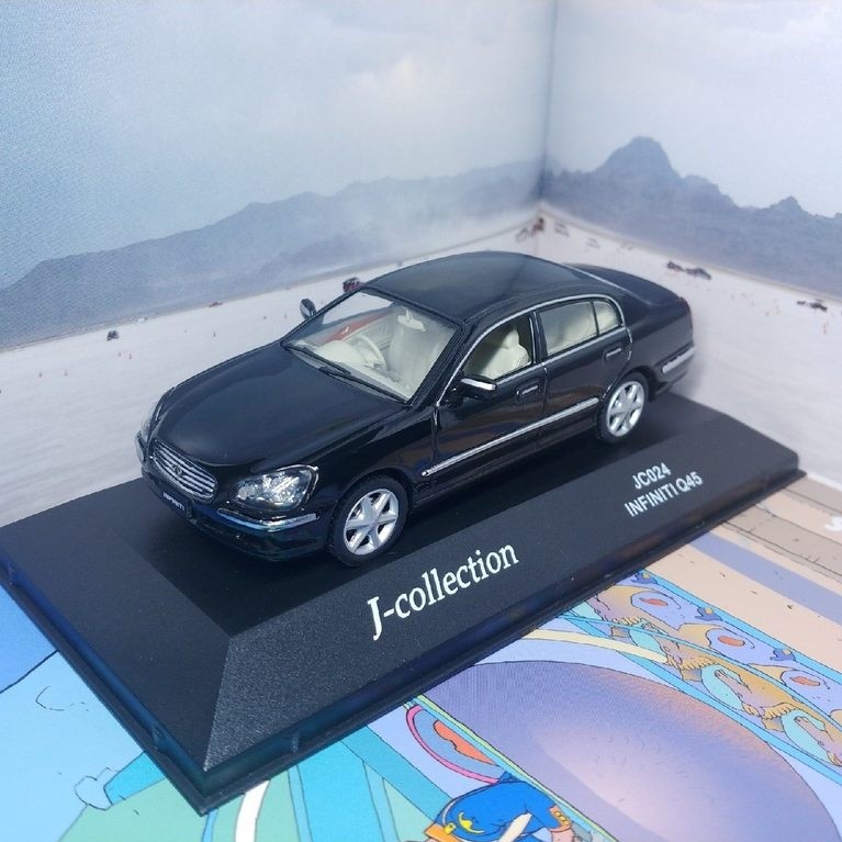 J-Collection 英尼迪 Q45 三代 2001 黑色 1/43 J-Collection Infiniti Q45 Third Generation F50 Black 1/44 比