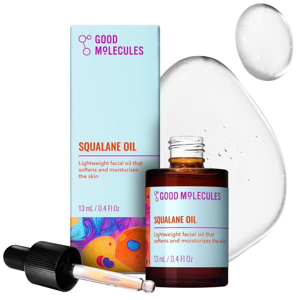 GoodMoleculesSqualaneOil-100%SqualaneOilNon-GreasyMoisturizerforFace,,andHair-Firming,UltraHydrating
