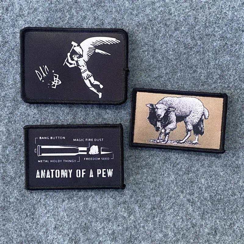 แพทช์ยุทธวิธี Morale Badges สนุกสติกเกอร์ Armbands Hook และ Loop Appliques สําหรับเสื้อผ้ากระเป๋าเป้สะพายหลัง